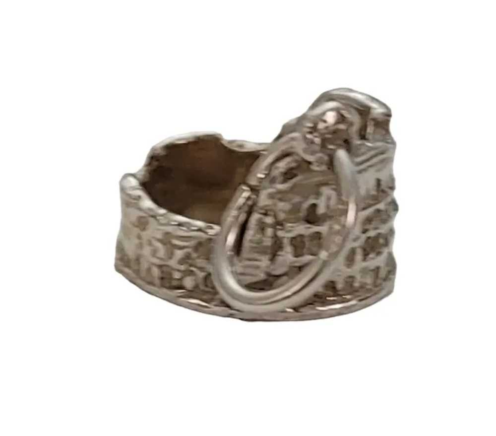 800 Silver Roman Colosseum Charm E327 - image 8