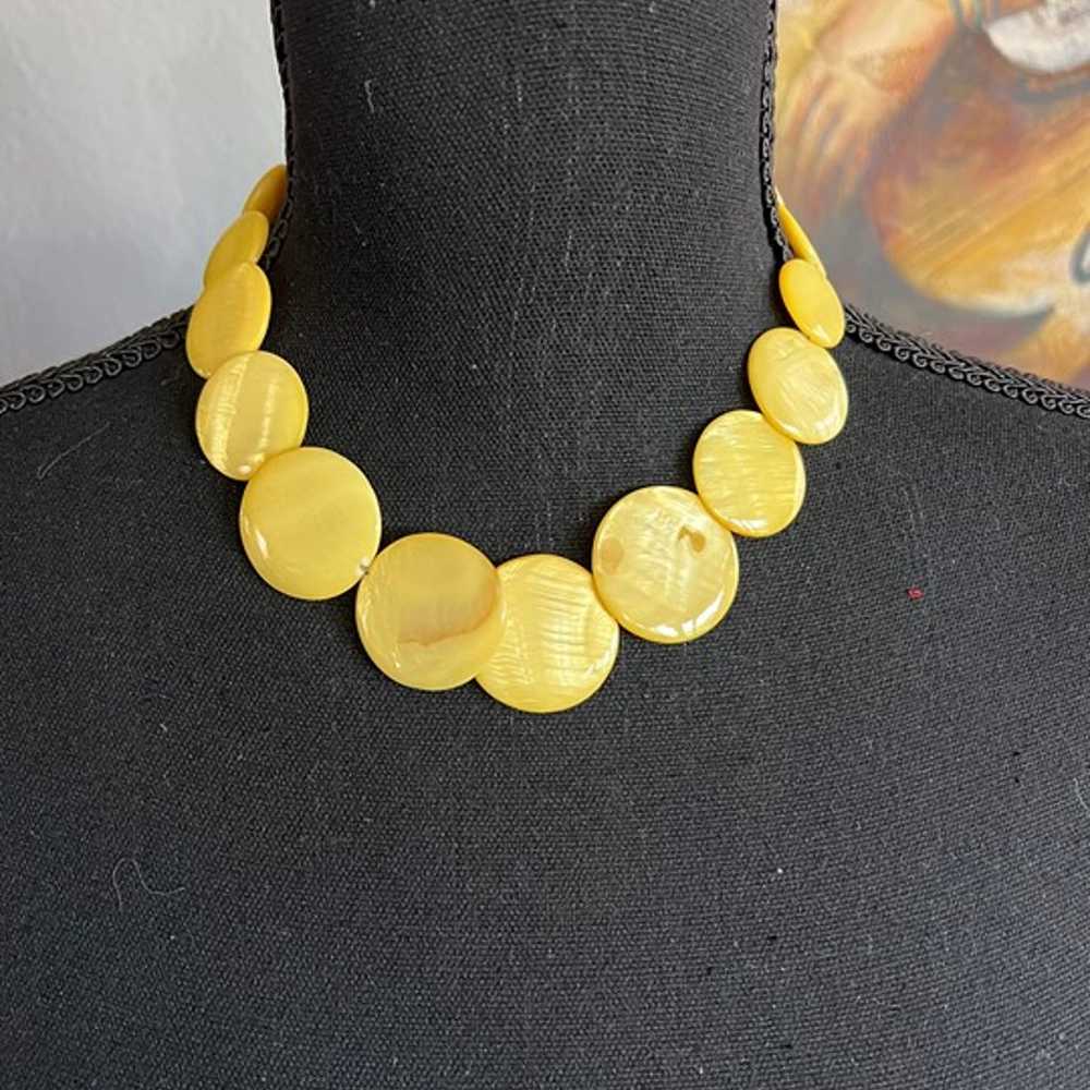 Make an Offer! Radiant Yellow Mother-of-Pearl-Lik… - image 1