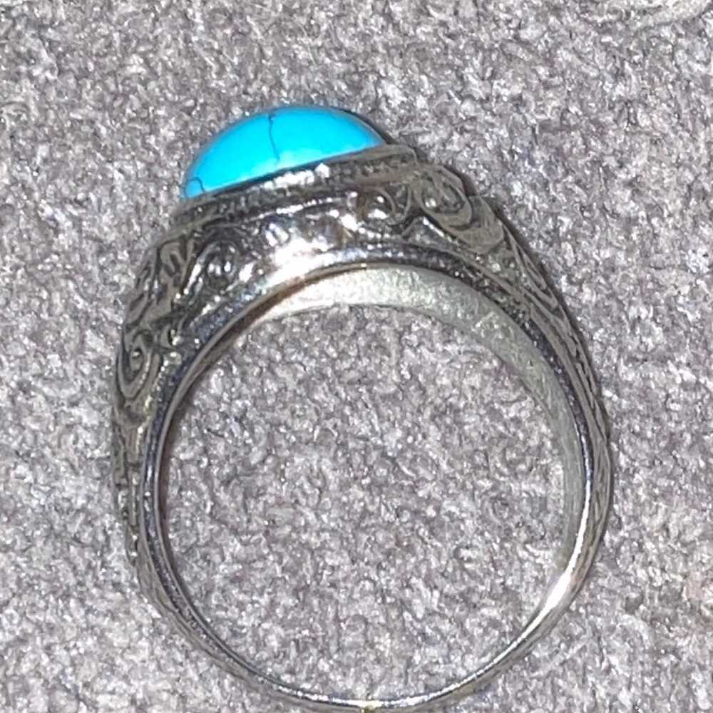 Large indigenous mens ring - image 10