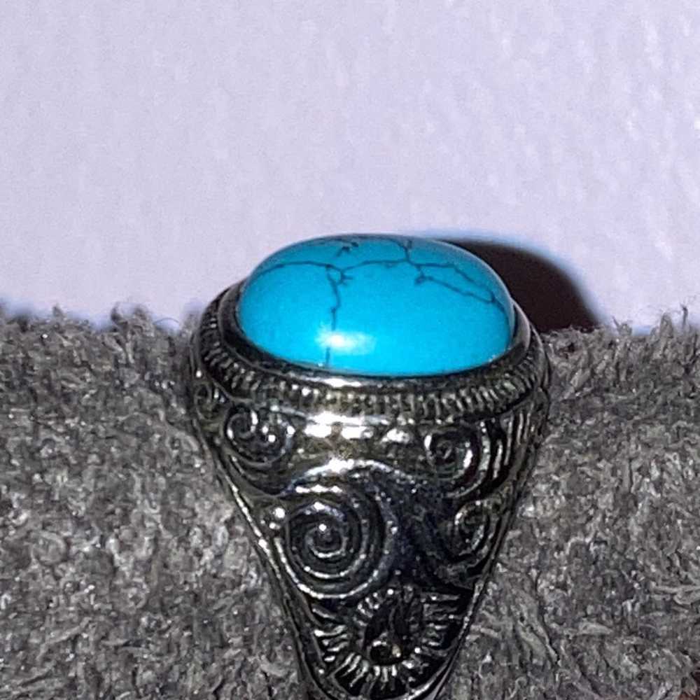 Large indigenous mens ring - image 4