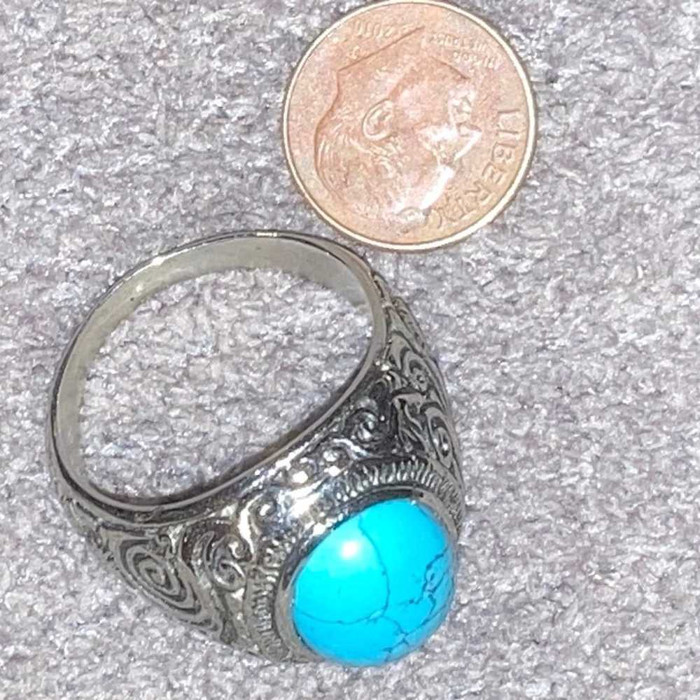 Large indigenous mens ring - image 5