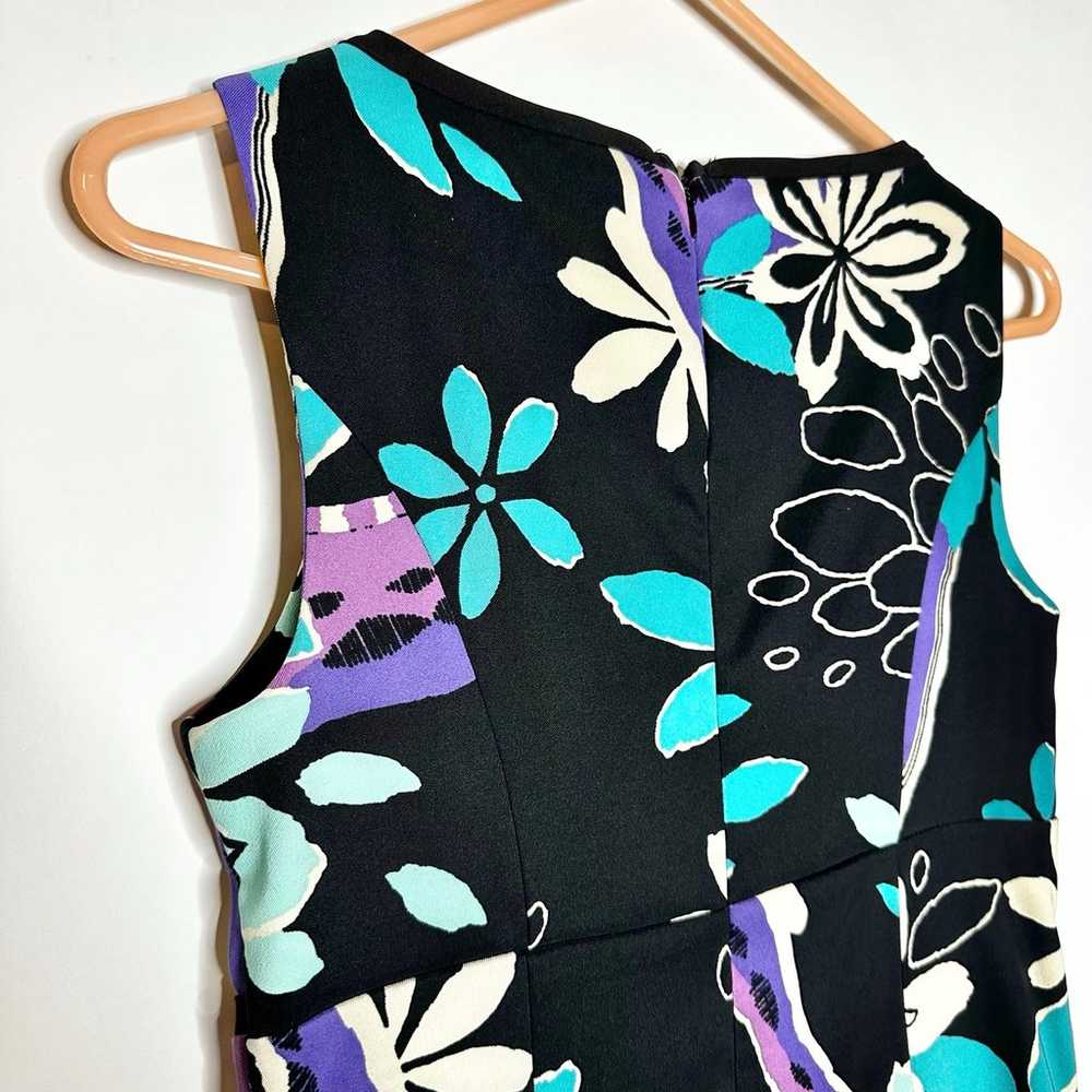 Vtg Dressbarn Floral Design Dress Sz S 4 Polyeste… - image 7