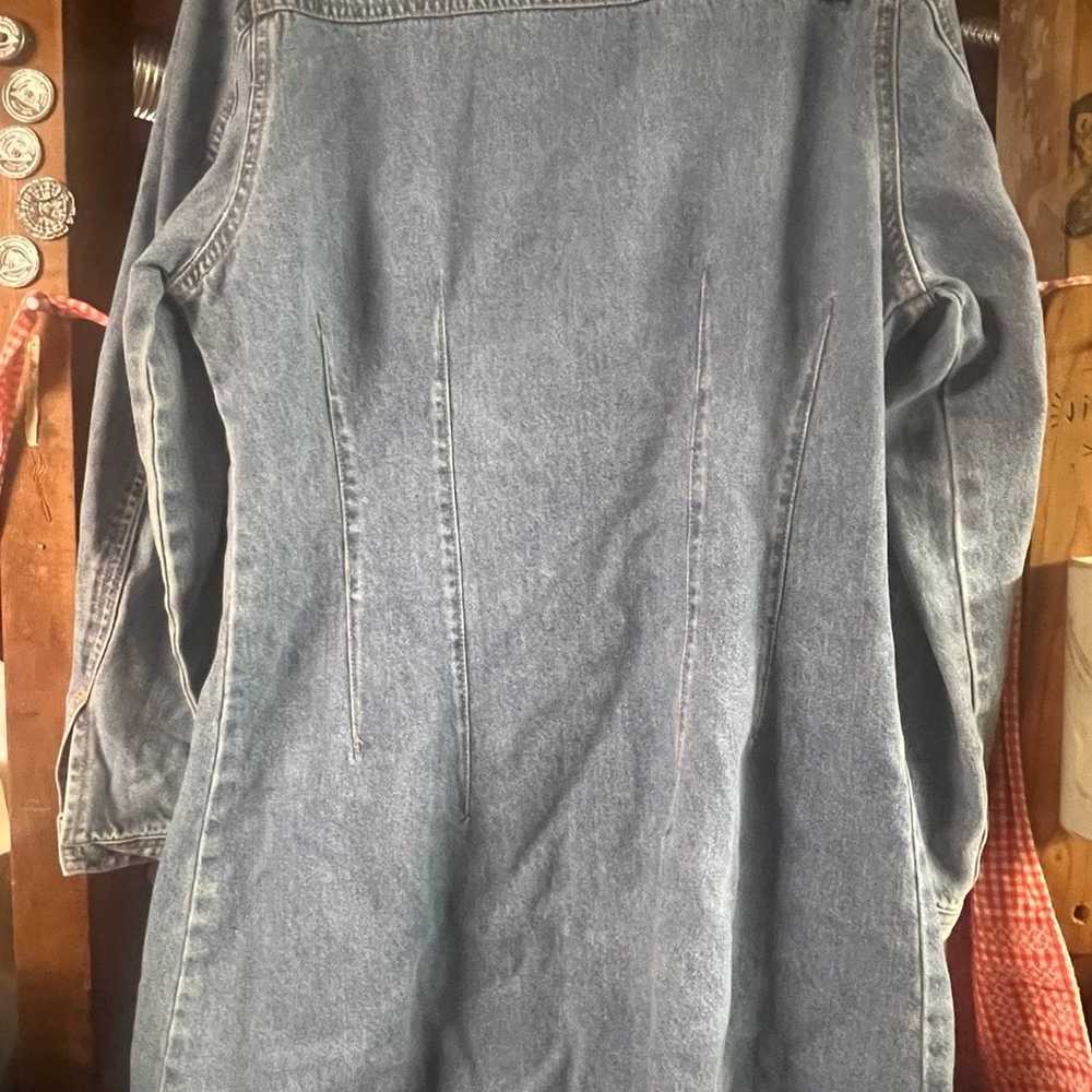 Revolt Long Sleeve Mini Jean dress Size M - image 5
