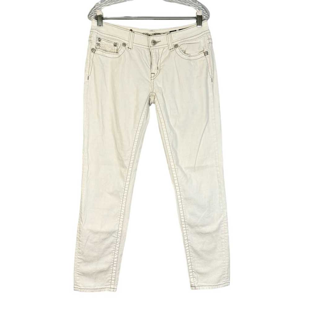 Miss Me White Ankle Skinny Jeans - image 1