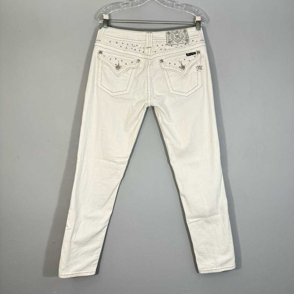 Miss Me White Ankle Skinny Jeans - image 3