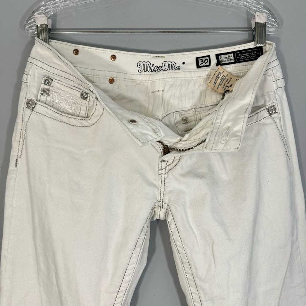 Miss Me White Ankle Skinny Jeans - image 5