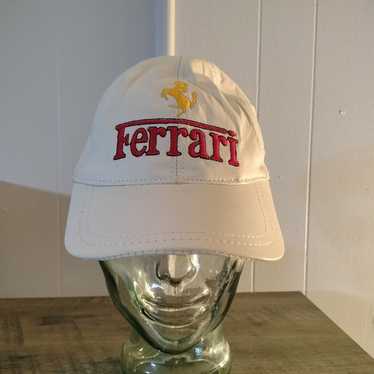 Vintage Leather Ferrari Hat - image 1