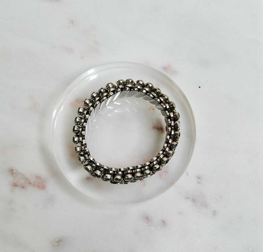 1960s Vintage Rhinestone Expandable Bracelet - image 6