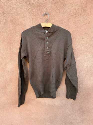 Olive Drab Jack Young Assoc., Inc. Wool Sweater - 