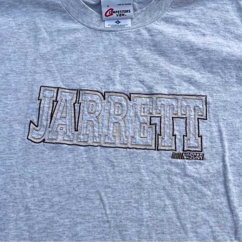 Vintage Grey Jarrett NASCAR Racing Boxy T-shirt S… - image 2