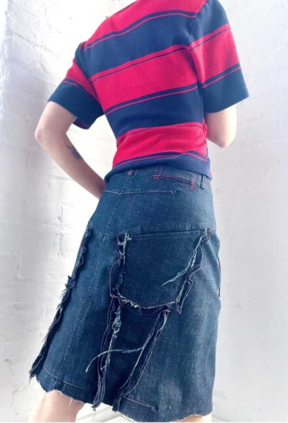 Marithè Francois Girbaud denim distressed skirt - image 3