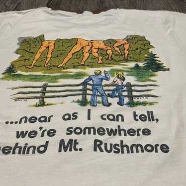Vintage Original 1970’s Funny Mt. Rushmore Ringer… - image 1