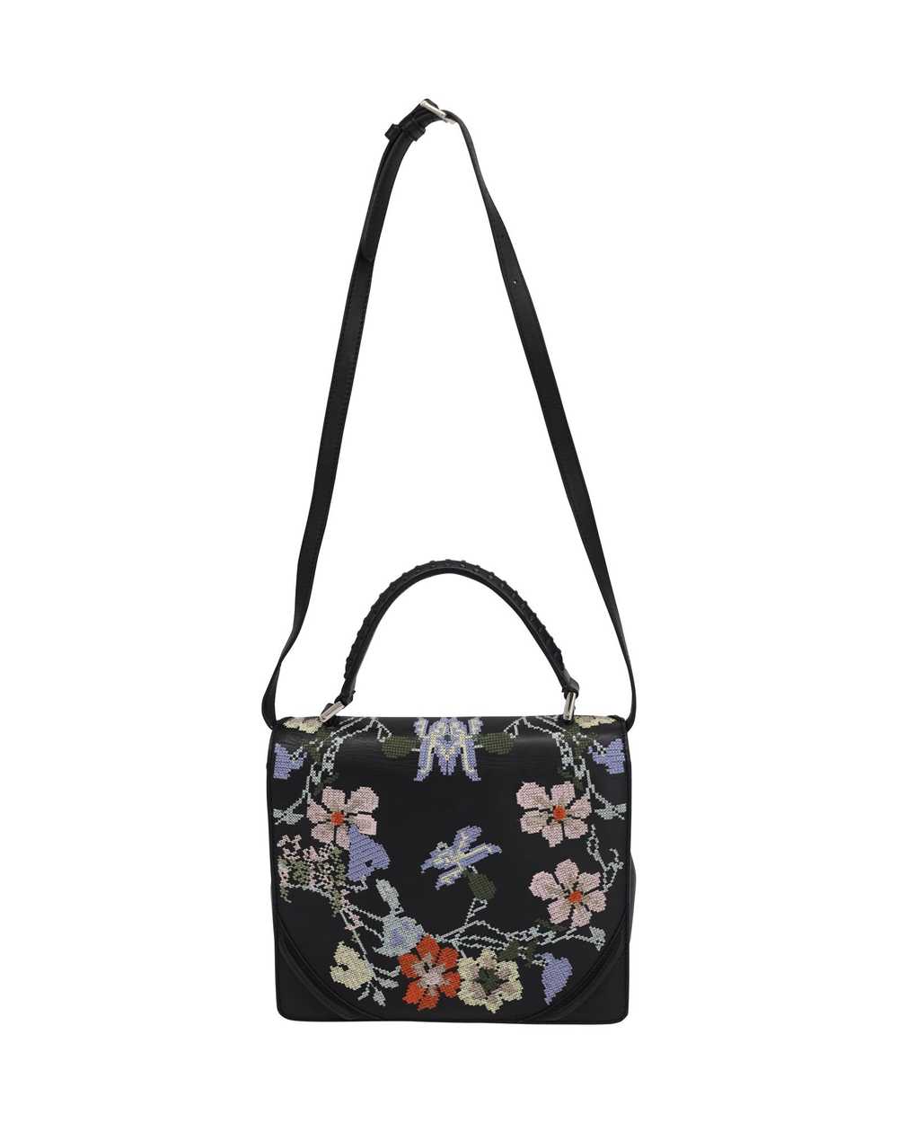 Product Details Floral Embroidered Top Handle Bag - image 4