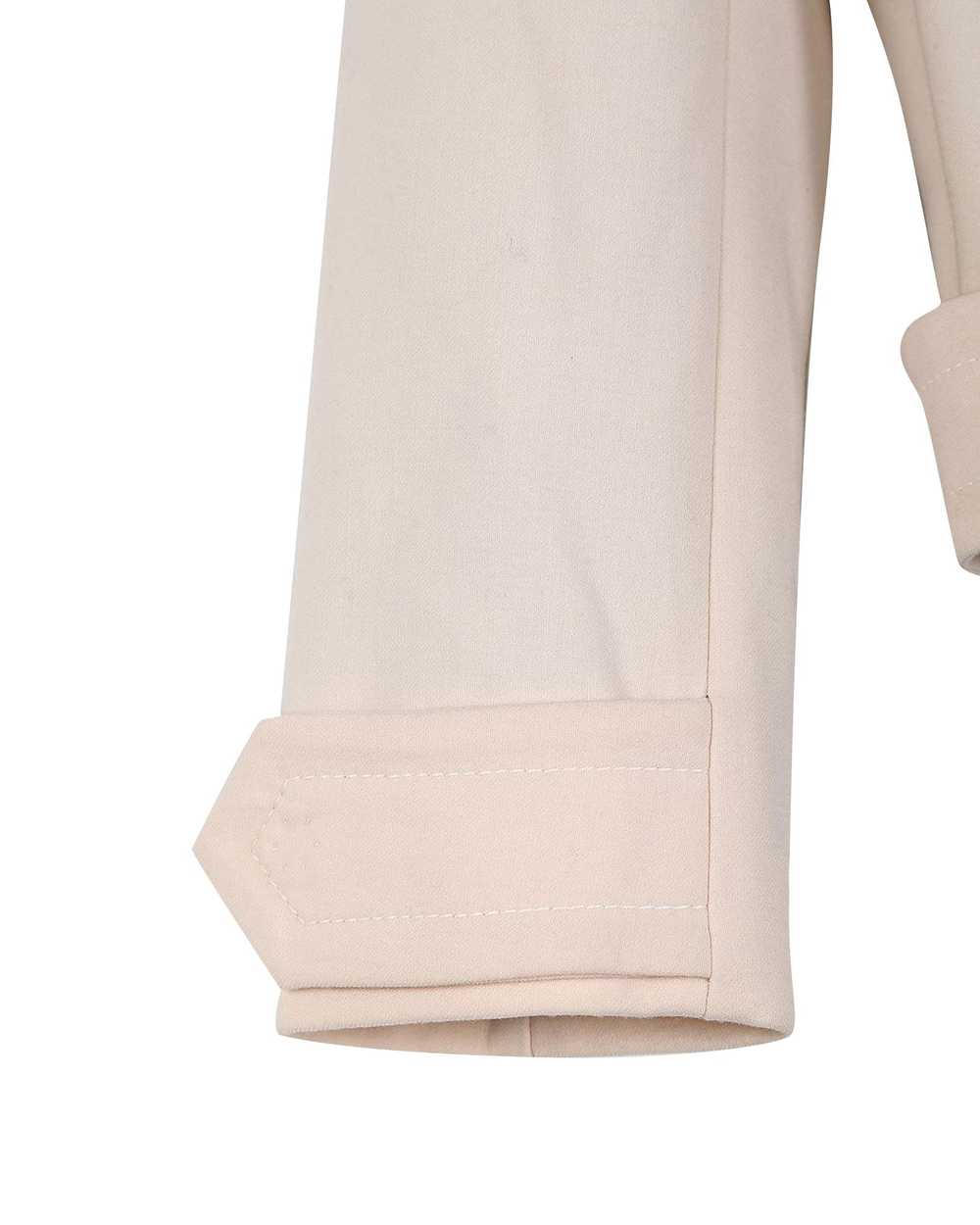 Product Details Belt Detail Off White Wool Jacket - image 3