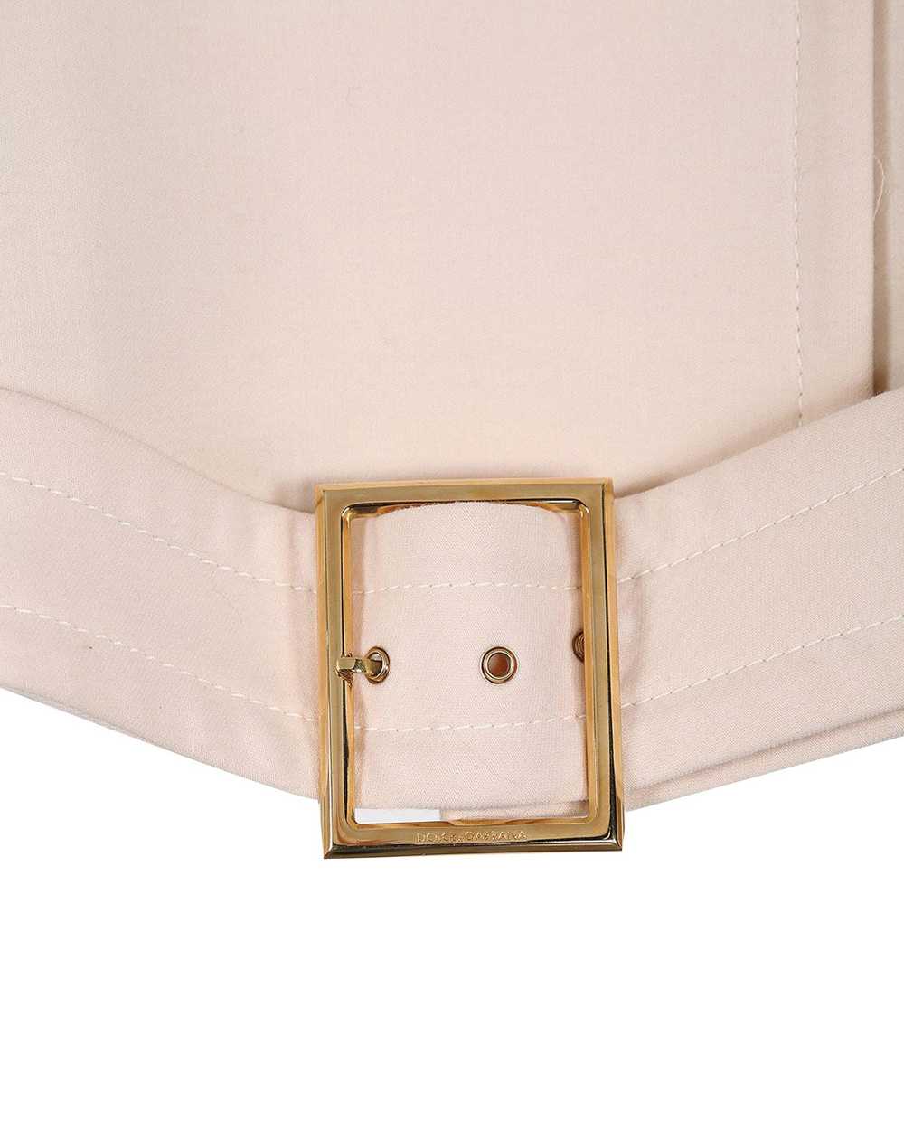 Product Details Belt Detail Off White Wool Jacket - image 4