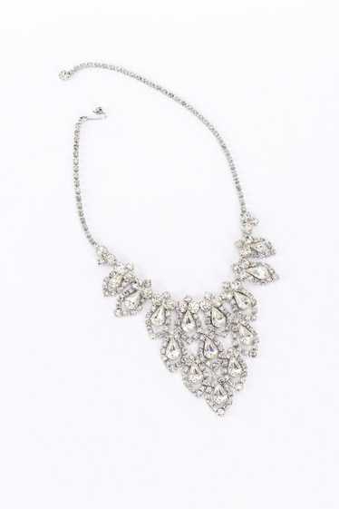 Pointed Crystal Bib Necklace
