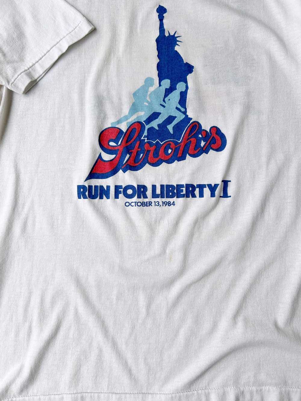 Stroh's Run for Liberty I T-Shirt '84 - Medium / … - image 4