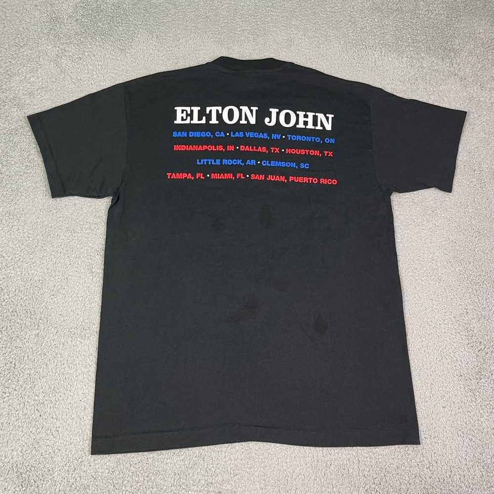 Vintage 90s Elton John concert T-shirt - image 5