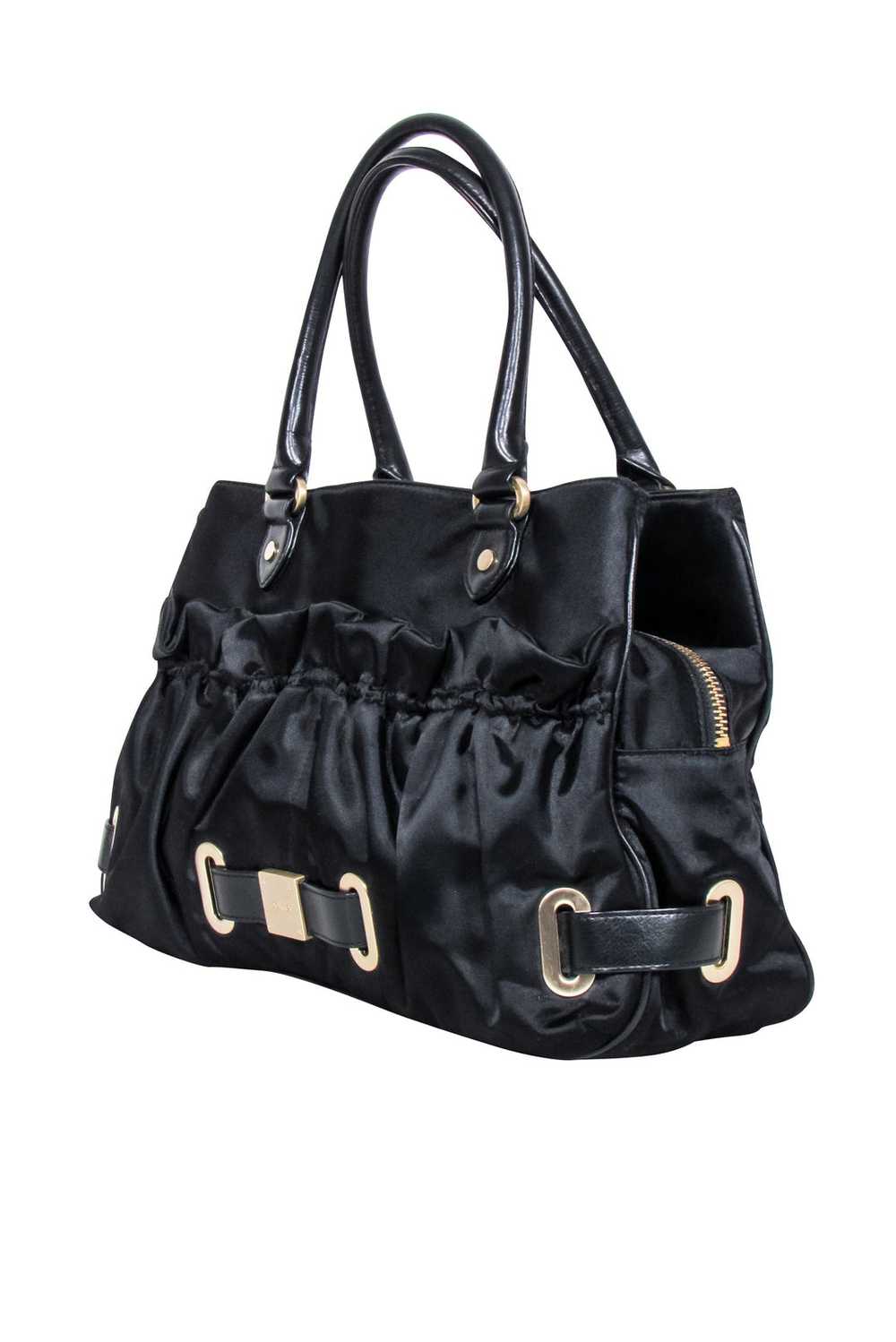 Botkier - Black Satin Large Shoulder Bag - image 2