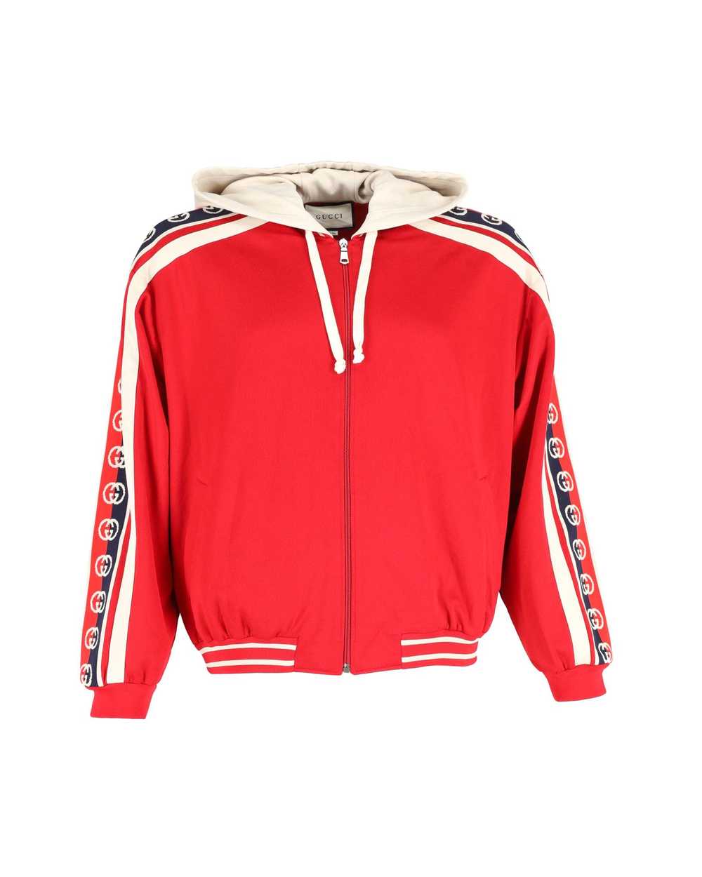 Product Details Gucci Red Technical Jersey Bomber… - image 2