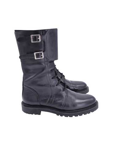 Product Details Dior Black Leather Combat Boots