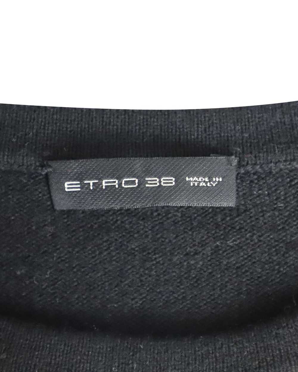 Product Details Floral Printed Black Wool Jumper - image 5