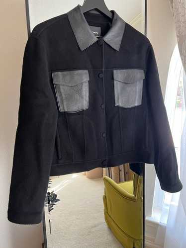 Theory Trucker Wool Button Up (L) | Used,…