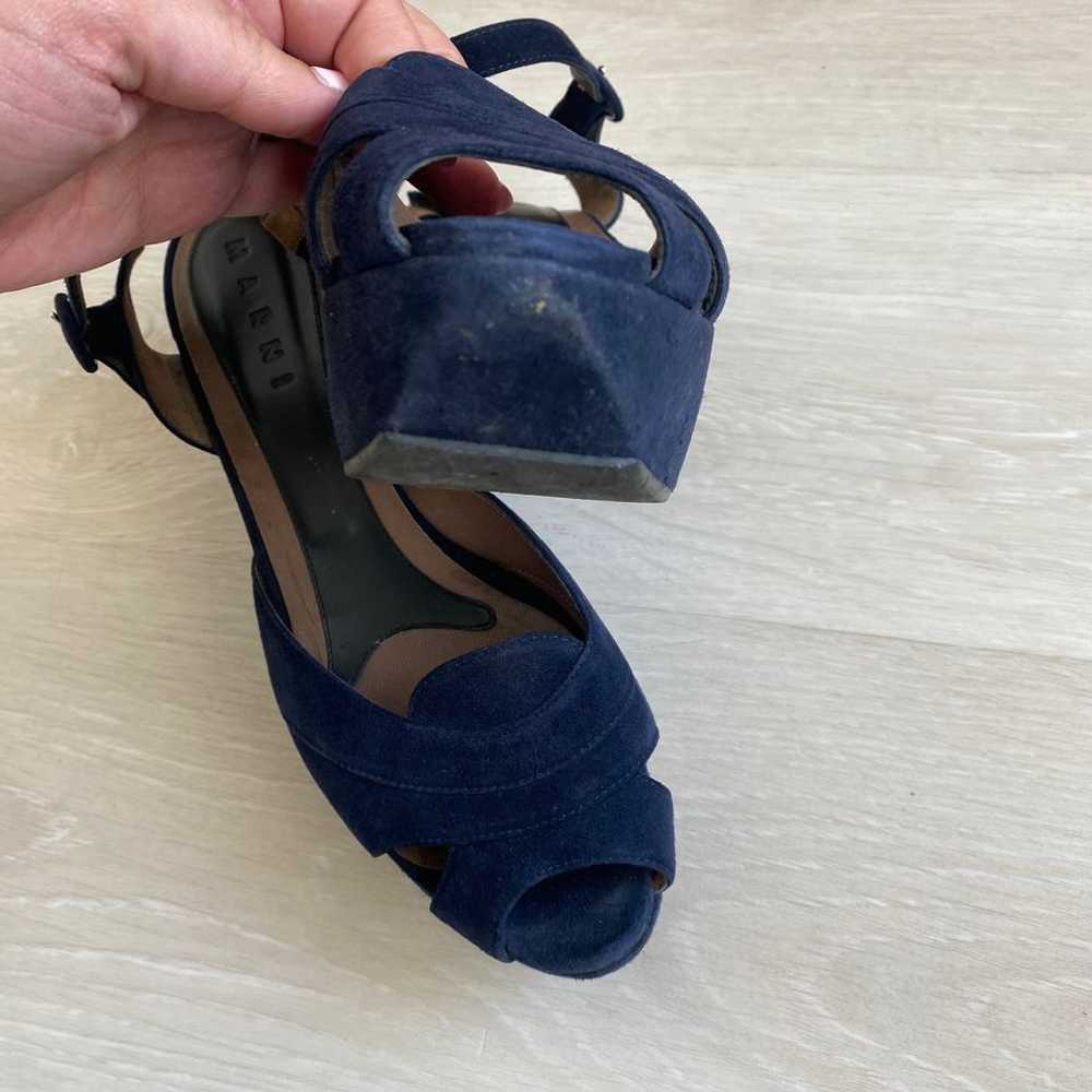 Marni Suede Platform Sandals (41) | Used,… - image 5