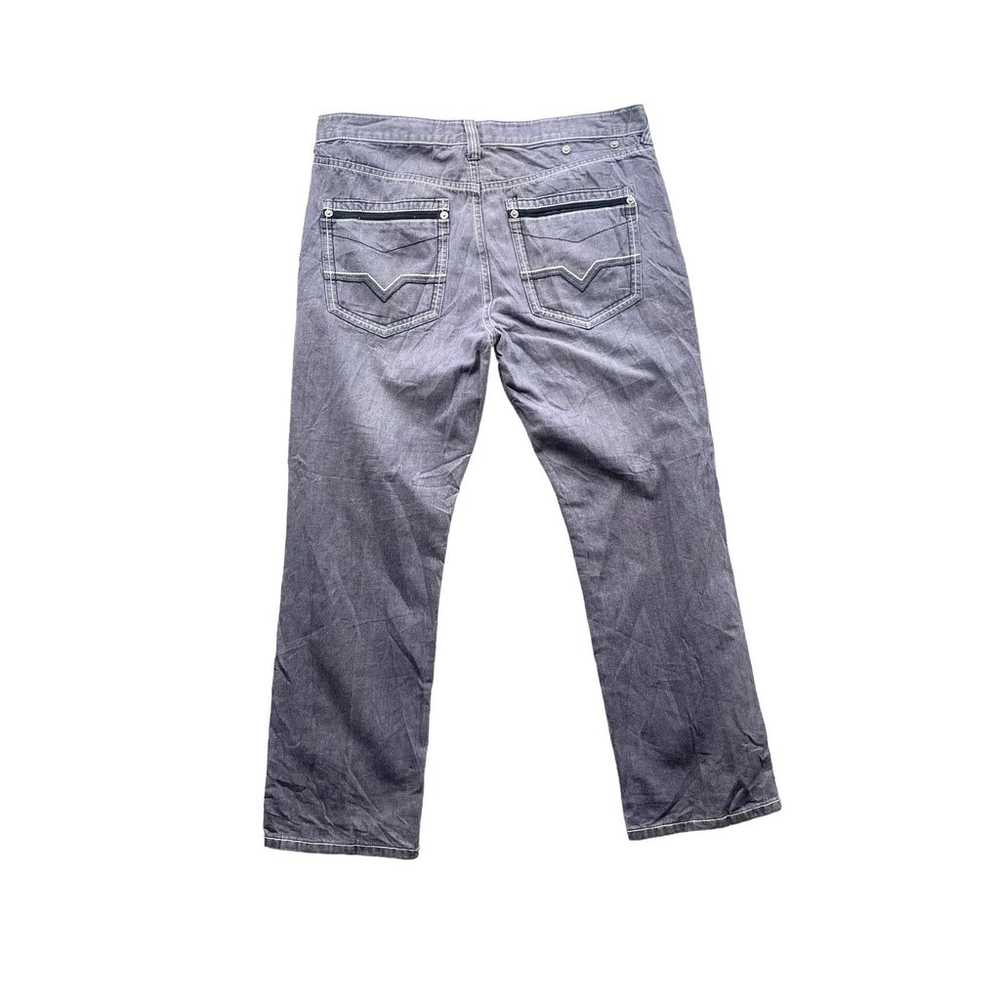 Vintage Mecca Grey Washed Baggy Denim Jeans - image 2