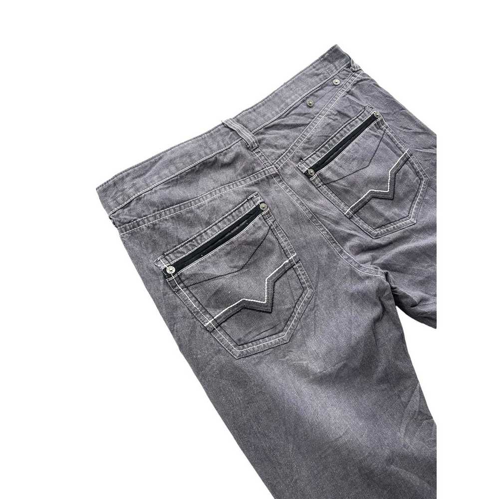 Vintage Mecca Grey Washed Baggy Denim Jeans - image 7