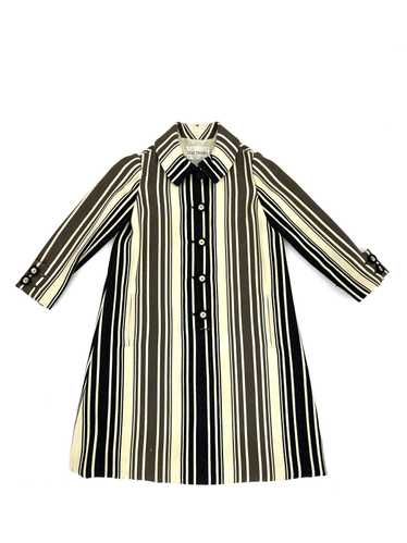 Teal Traina Wool Striped Dress