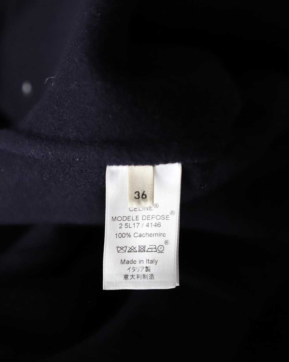 Product Details Celine Blue Cashmere High-Neck Ho… - image 6