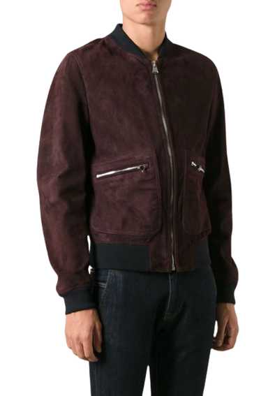 Product Details Dolce & Gabbana Suede Zip Bomber … - image 1