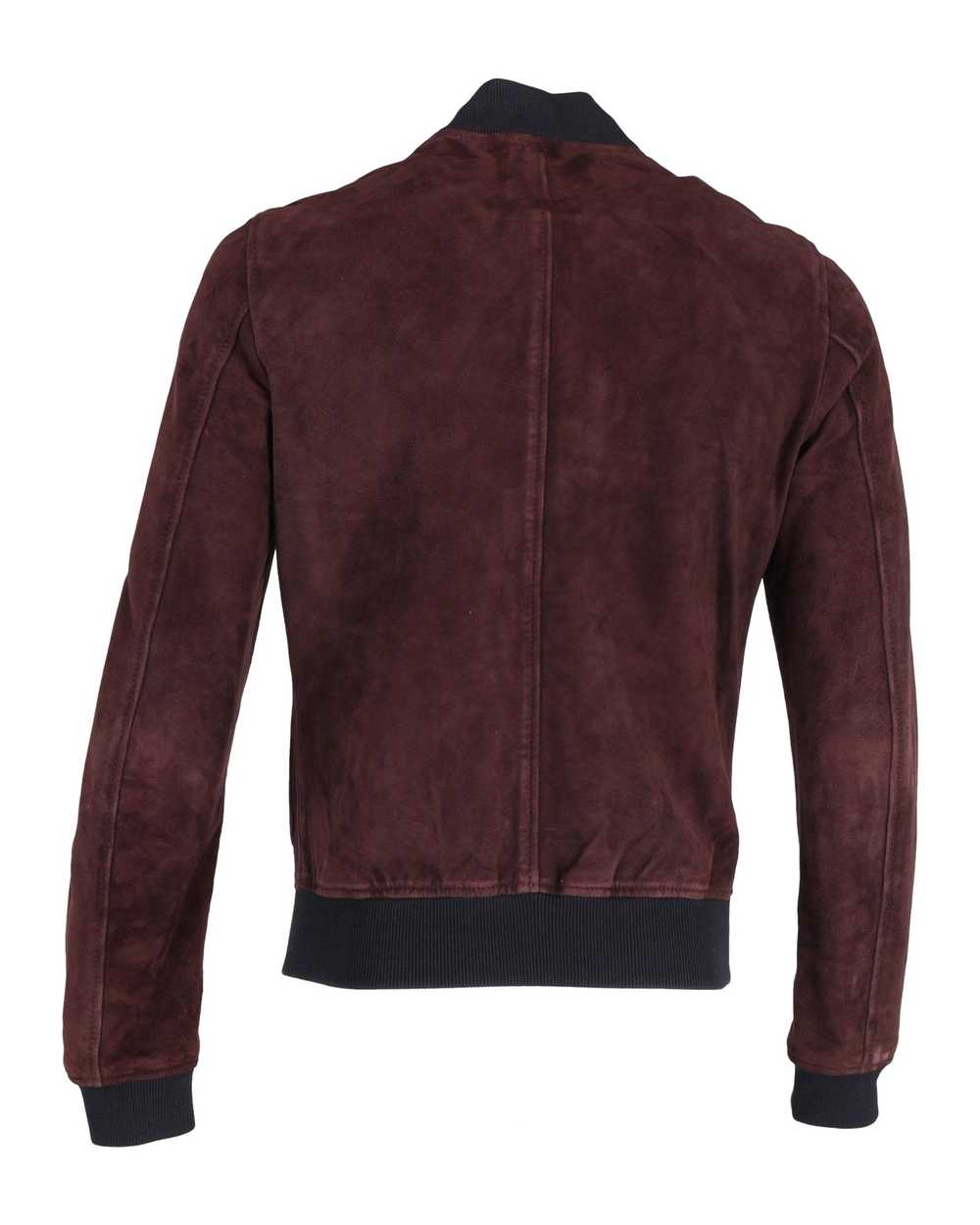 Product Details Dolce & Gabbana Suede Zip Bomber … - image 4