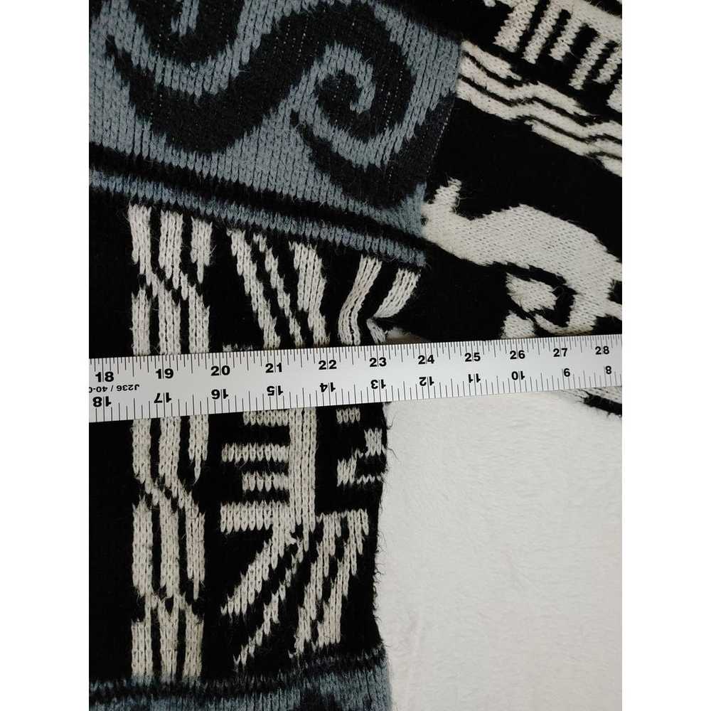 Vintage Tejidos Ruminahui Aztec Alpaca wool hoode… - image 5
