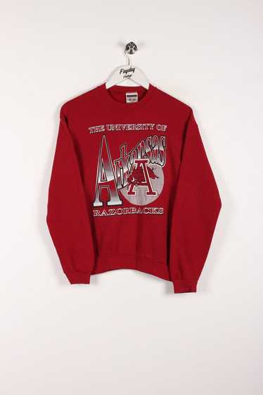 90's Arkansas Sweatshirt Burgundy XS
