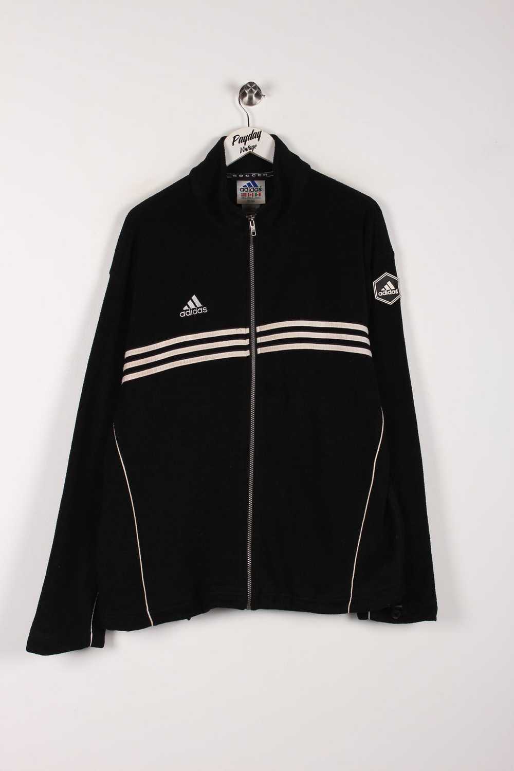 90's Adidas Fleece Black Large - image 1
