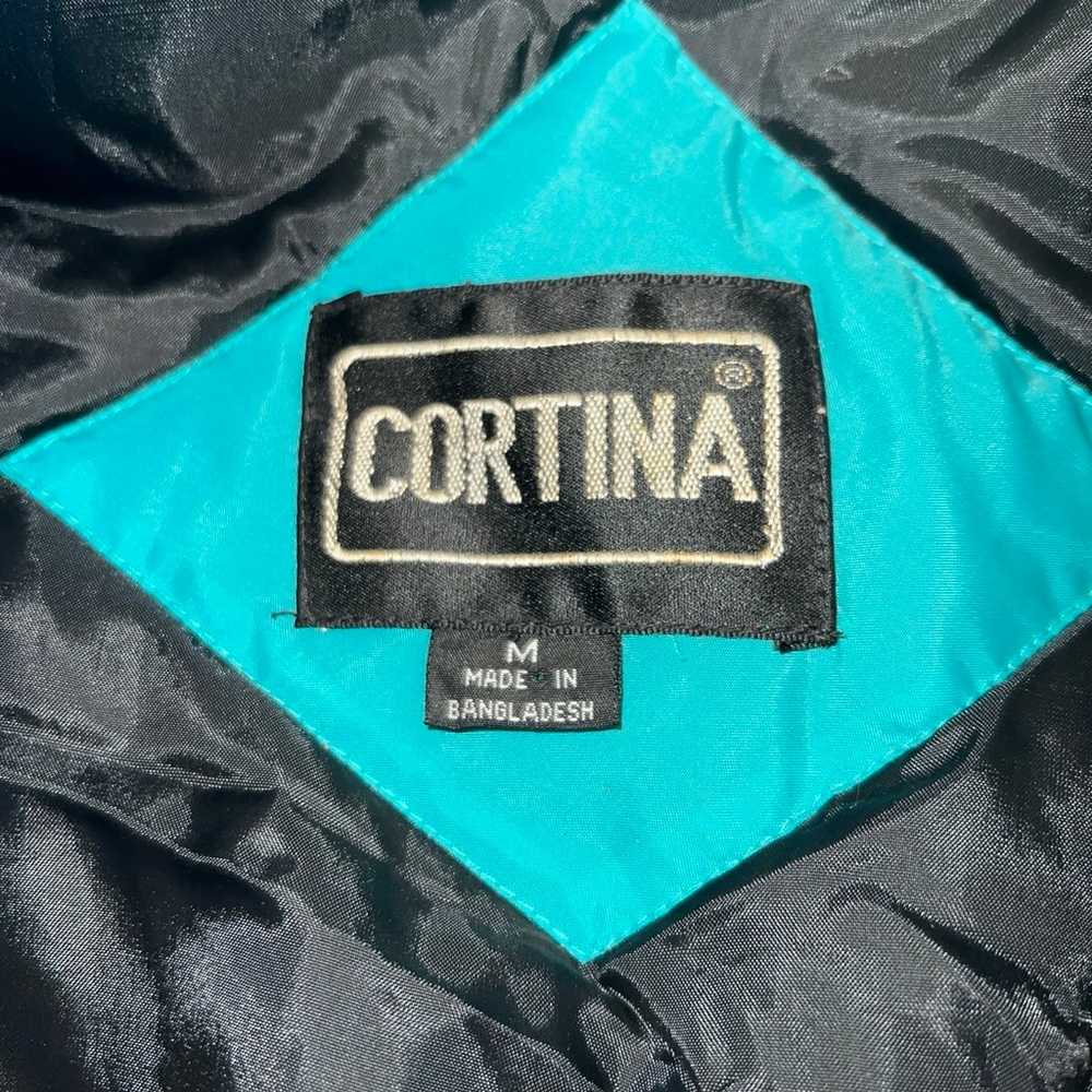 Cortina Mens Windbreaker Jacket sz M Black Blue F… - image 2