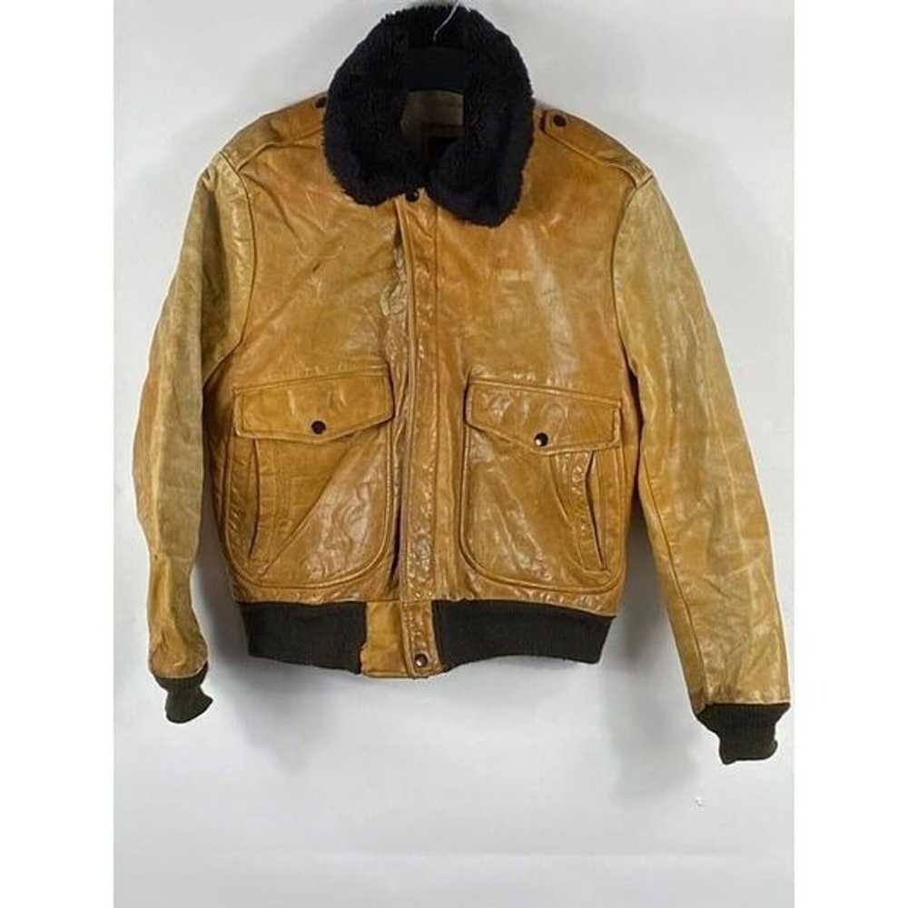 Vintage 1970s Cooper Genuine Leather G1 Flight Ja… - image 1