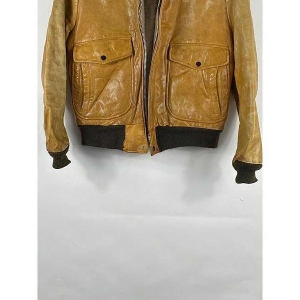 Vintage 1970s Cooper Genuine Leather G1 Flight Ja… - image 6