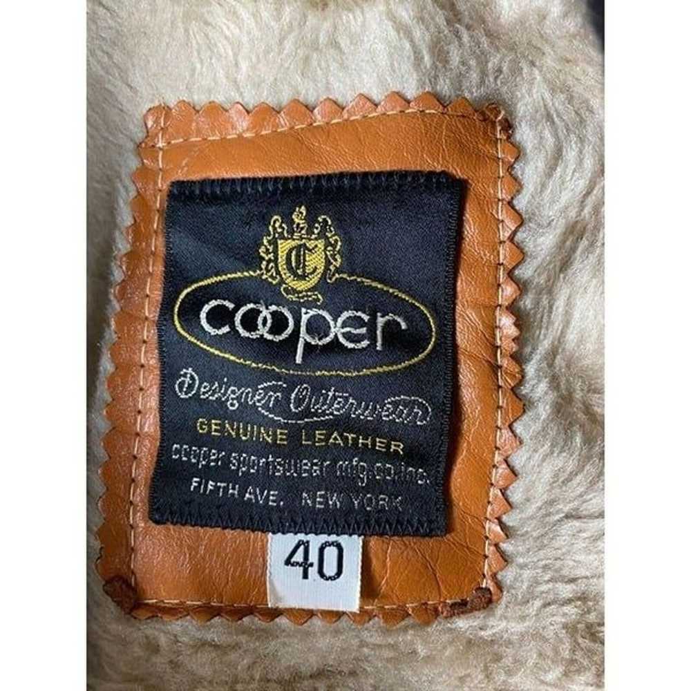 Vintage 1970s Cooper Genuine Leather G1 Flight Ja… - image 9