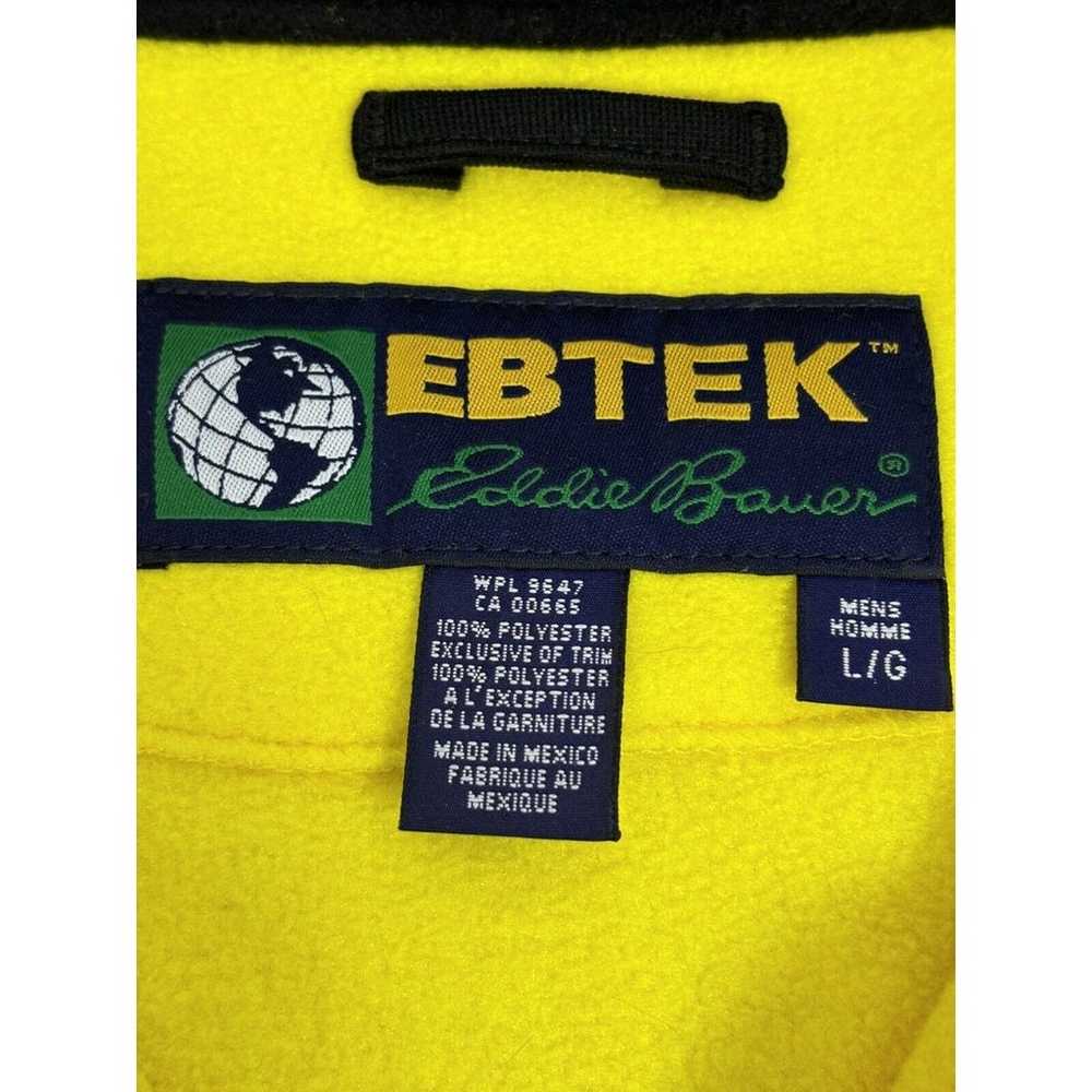 Ebtek Vintage Eddie Bauer Mens Fleece Vest Yellow… - image 4