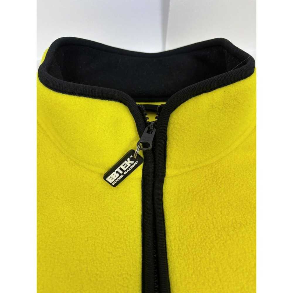 Ebtek Vintage Eddie Bauer Mens Fleece Vest Yellow… - image 6