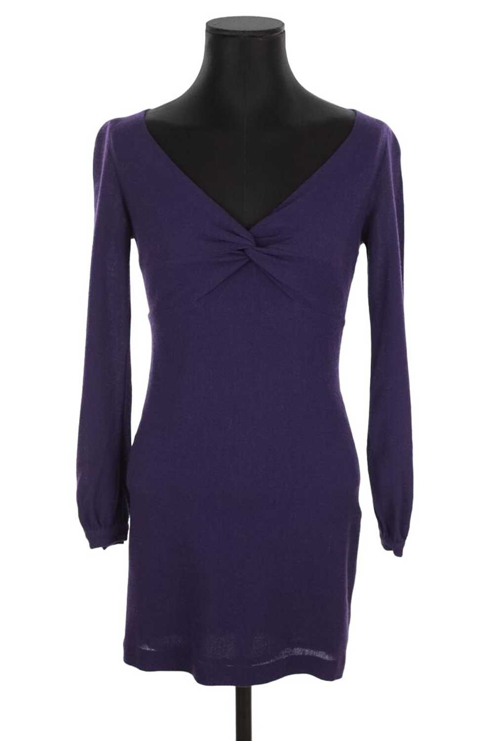 Circular Clothing Robe en laine Valentino violet.… - image 1