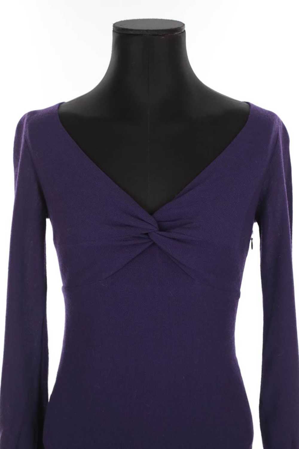 Circular Clothing Robe en laine Valentino violet.… - image 2