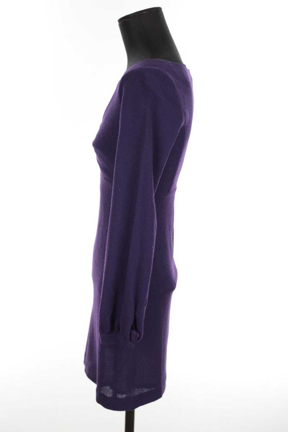 Circular Clothing Robe en laine Valentino violet.… - image 3