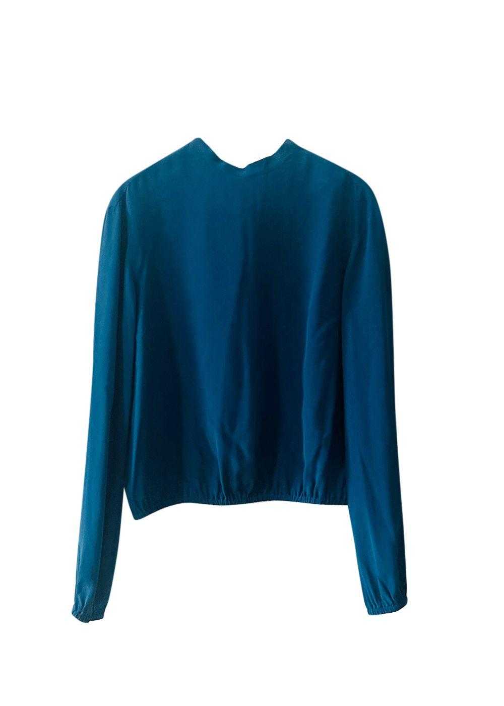 Product Details Red Valentino Blue Silk Blouse - image 1