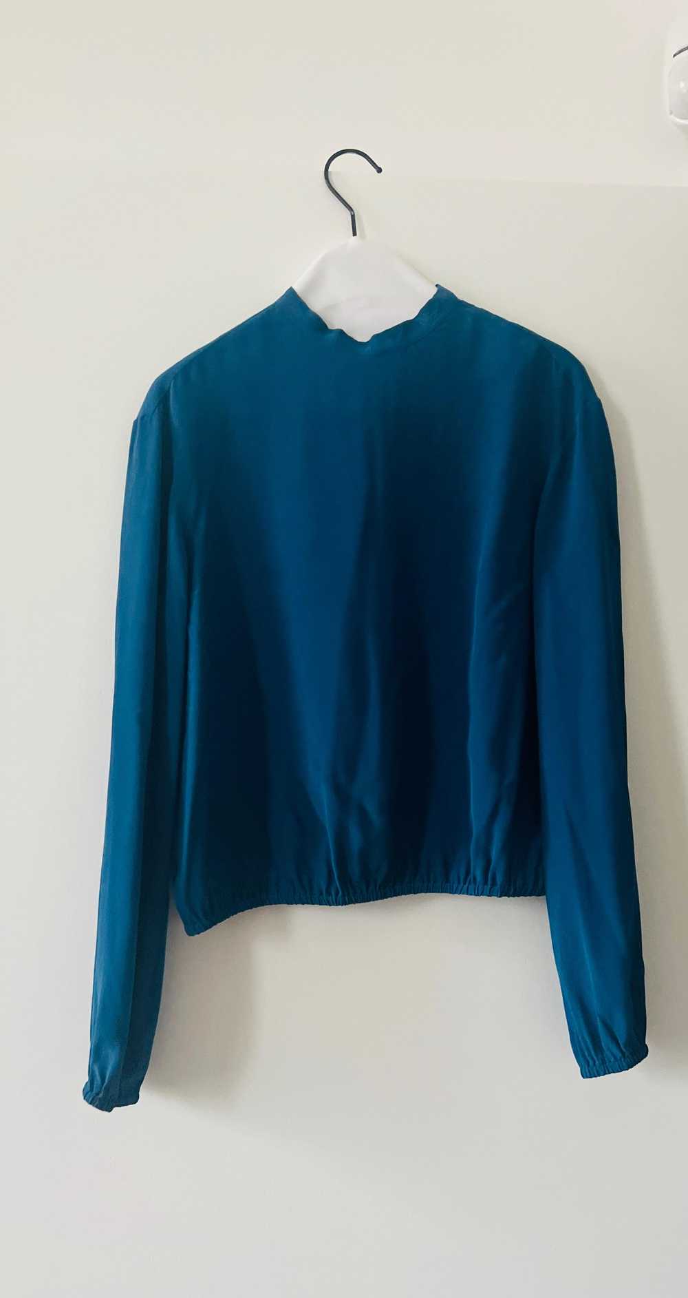 Product Details Red Valentino Blue Silk Blouse - image 2