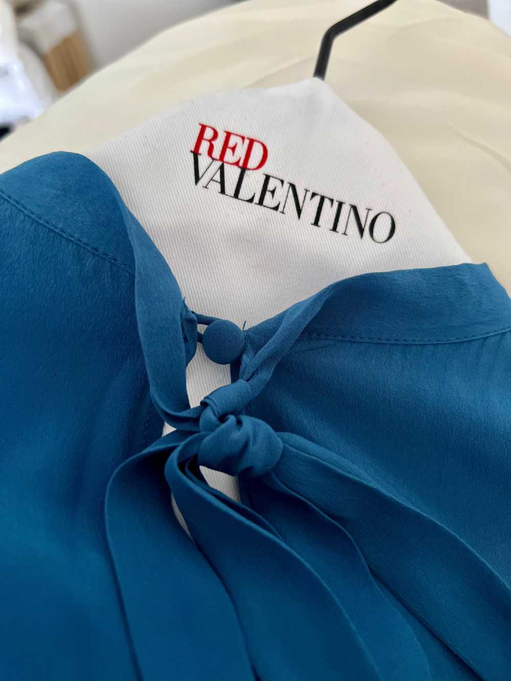 Product Details Red Valentino Blue Silk Blouse - image 7