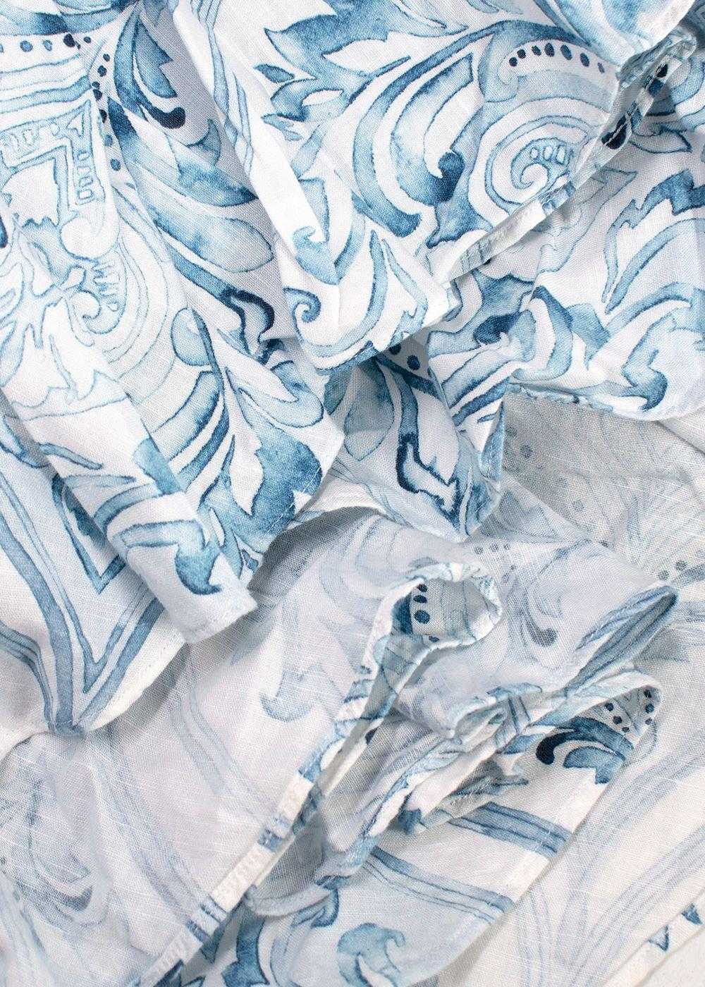 Isla & White Isla & White Blue Simone Linen Blend… - image 7